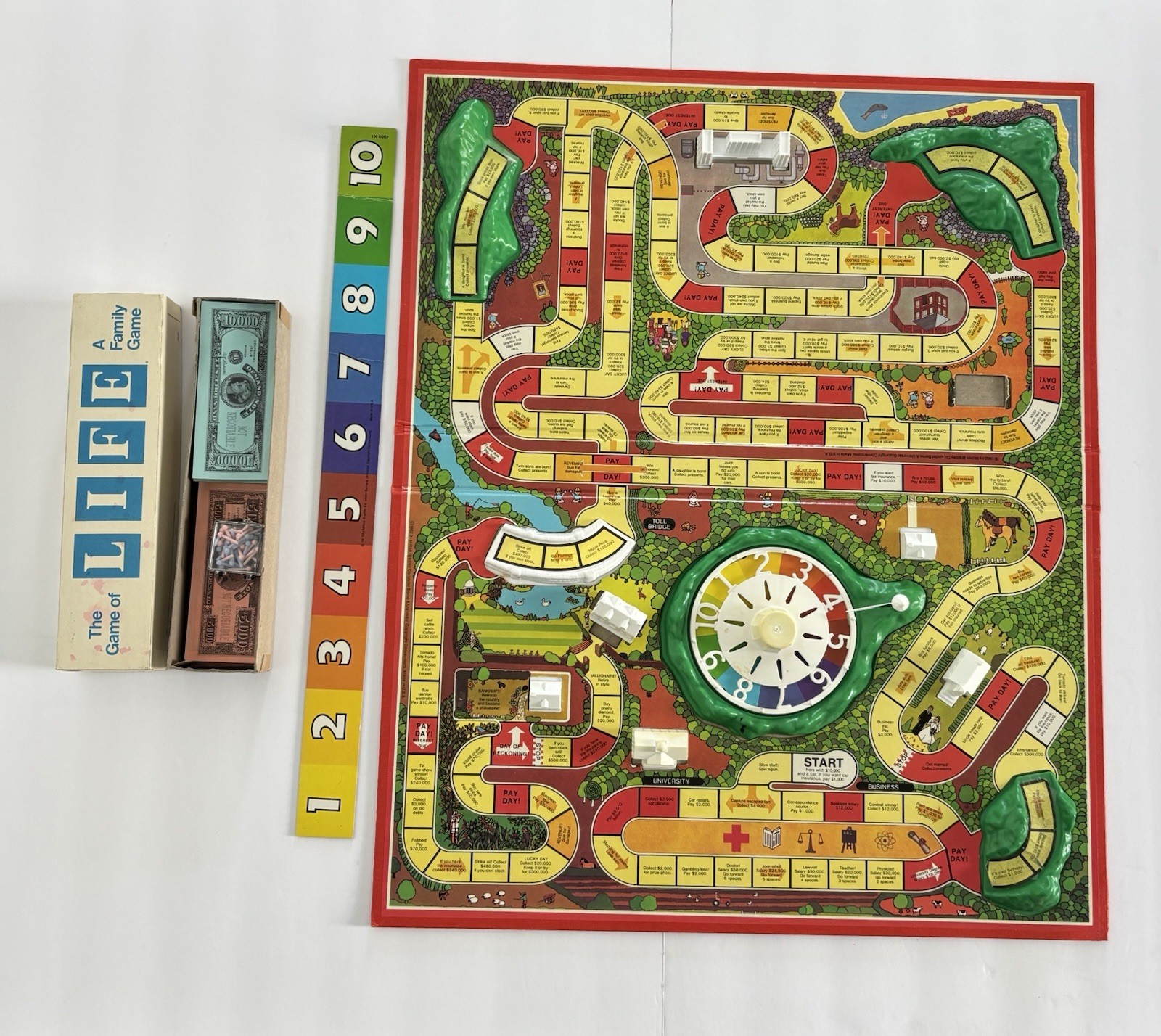Milton Bradley The Game of Life Family Board Game 2-8 Players Ages 9-Adult 1981