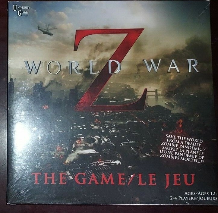 WORLD WAR Z THE GAME LE JEU-ZOMBIE PANDEMIC MOVIE BOARD UNIVERSITY GAMES 2013