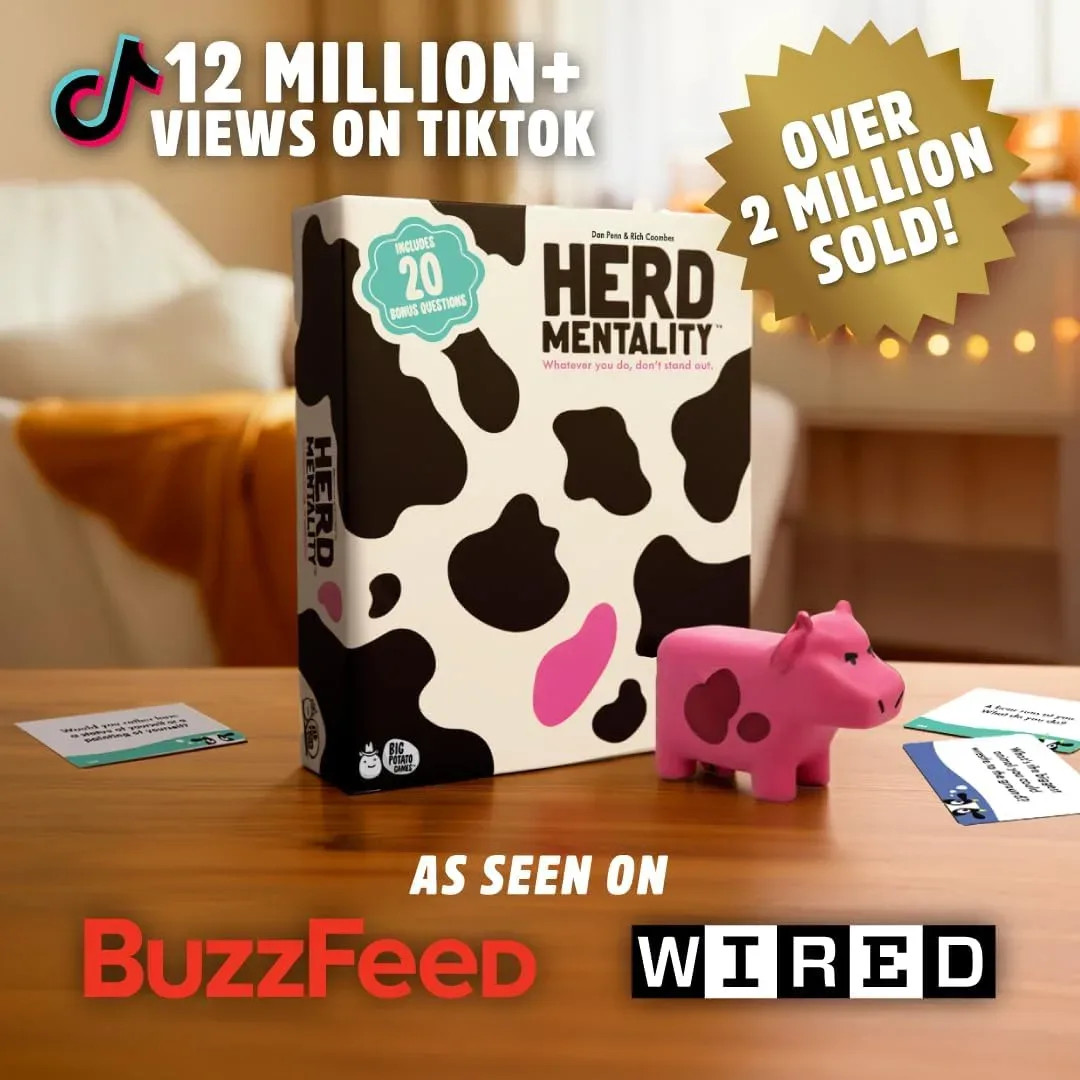 NEW Big Potato Herd Mentality Family Party Board Game – 4+ Players