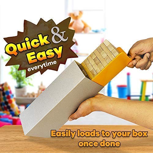 Wood Block Tower Stacking Tray Game Accessory Ages 6 to Adult – Compatible wi…