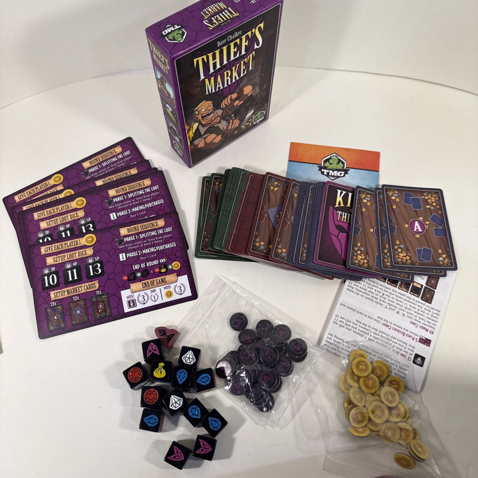 TMG Thief’s Market Dice Card Game 3 – 5 Players Ages 14 +