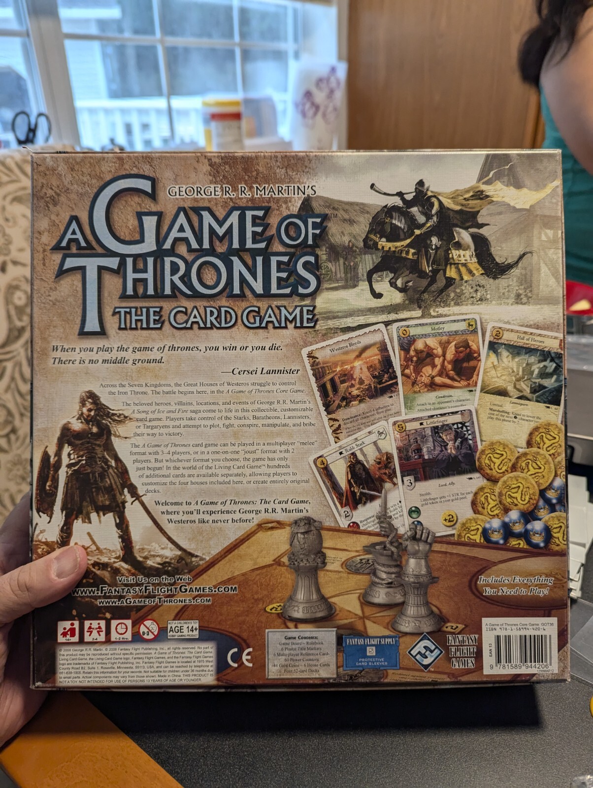 A GAME of THRONES The Card Game 100% COMPLETE Core Fantasy Flight ALL SLEEVED