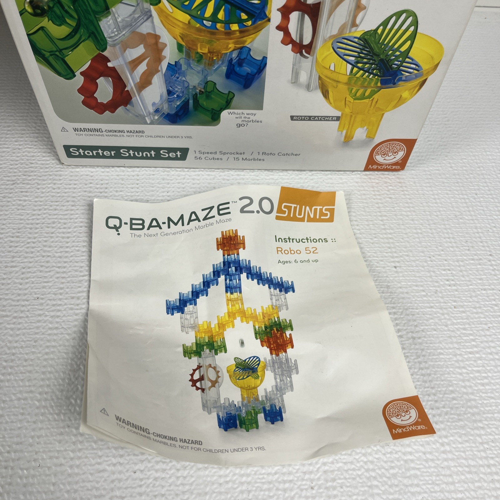 Q Ba Maze 2.0 (Includes Marble Maze, Starter Stunt, Refill Cascade, Marbles)