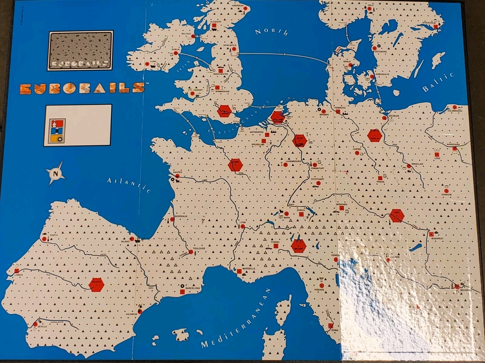 Eurorails Board Game 1st Edition Mayfair 1990 Please Read Description