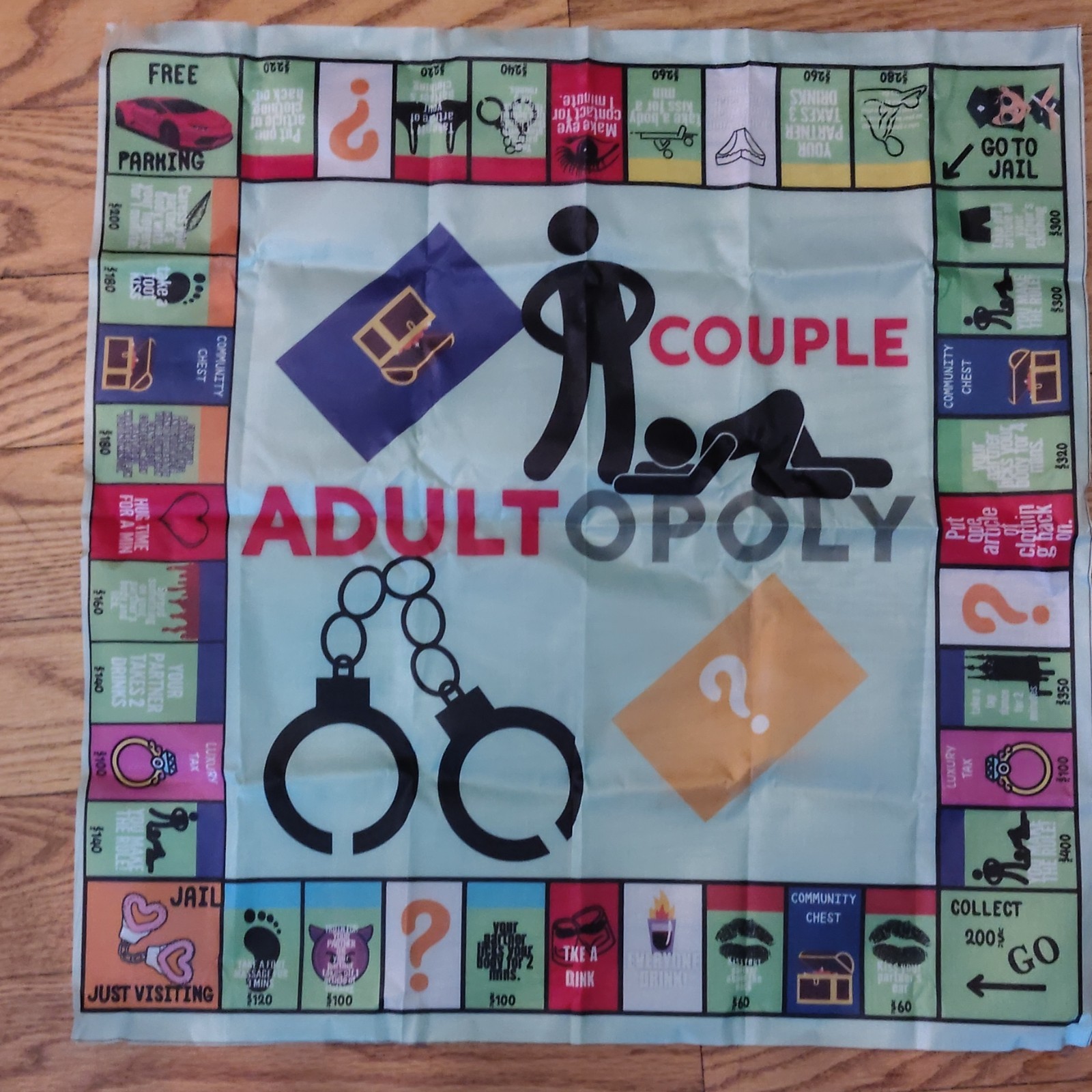 Adultopoly Couple Adult Board Game Complete Set, 18+,Dice & Cards 2-4 players