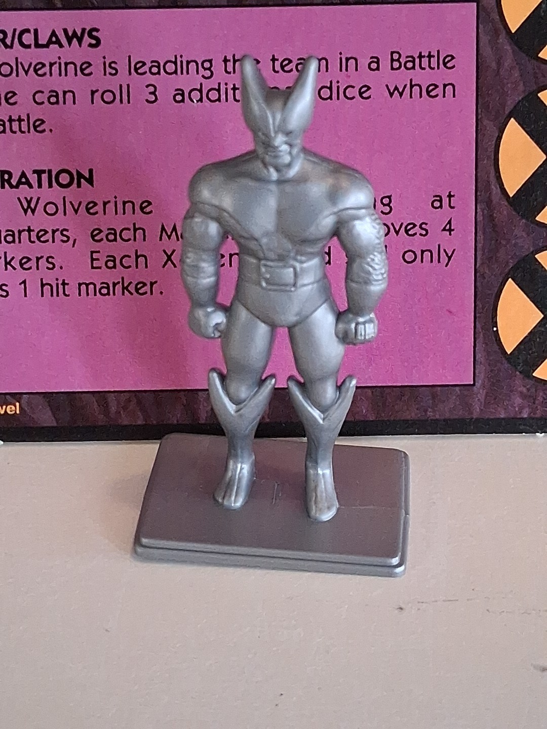 X-Men Alert Adventure Game Pieces – Card + Figure = WOLVERINE