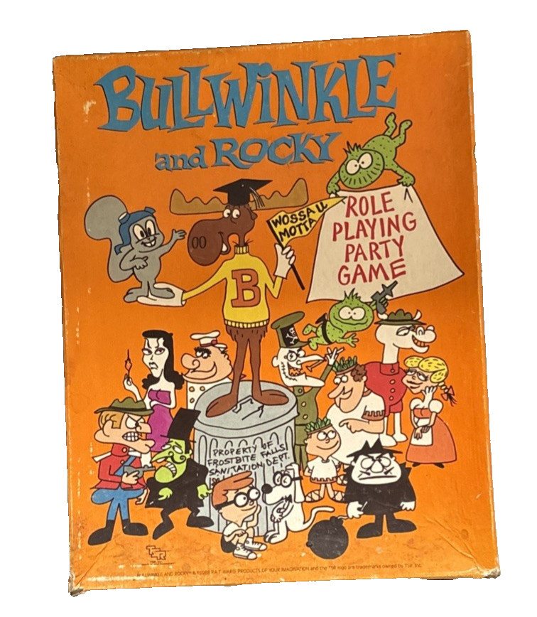 BullWinkle and Rocky Role Playing Party Game 1988 TSR
