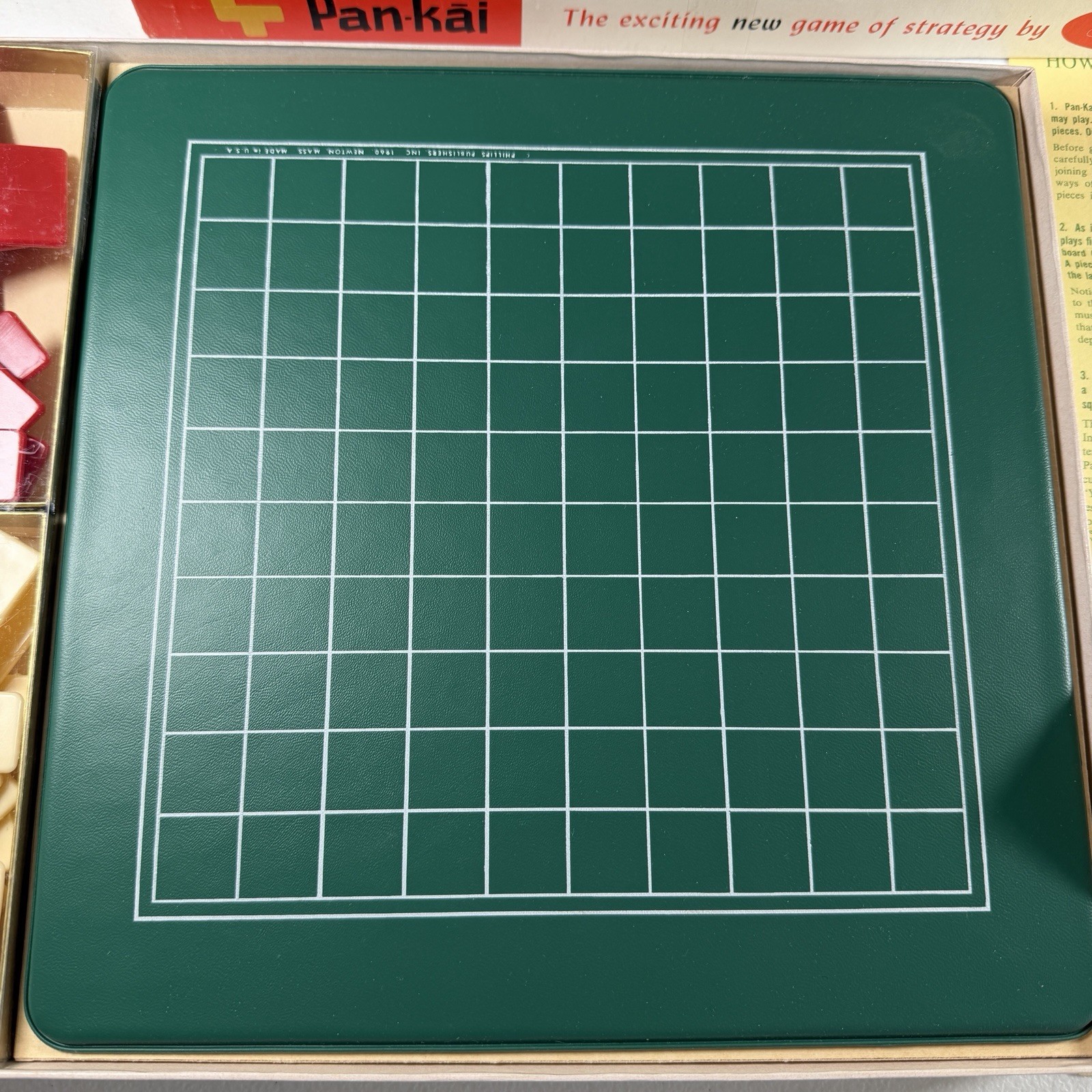 Phillips Strategy Games Pan-Kai 1961 vintage board game #144 ages 10 to adult