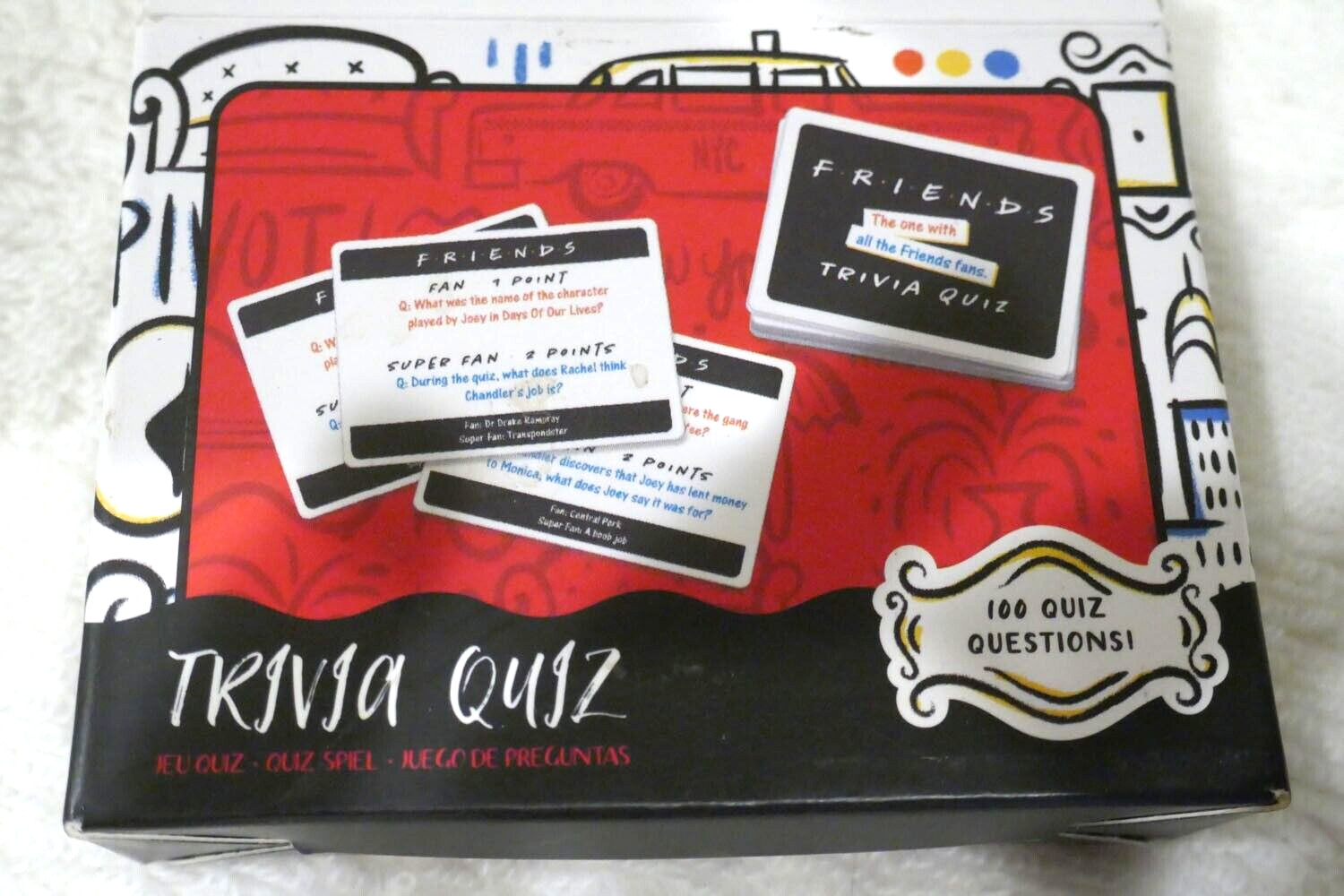 Friends Trivia Quiz Game the one with all the friends fans 100 quiz questions