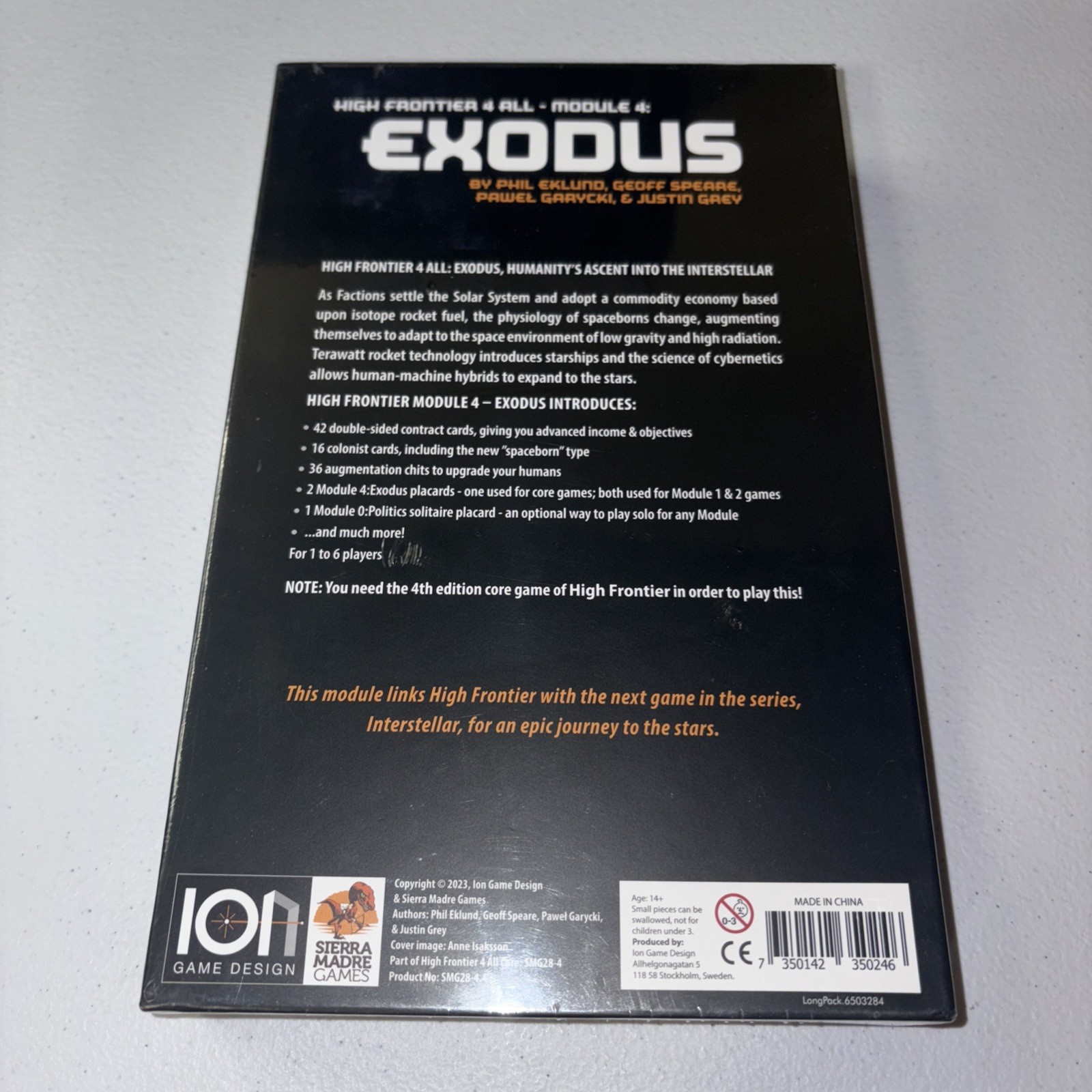 High Frontier 4 All Module 4 Exodus Ion Game Design Kennerspiel Brettspiel