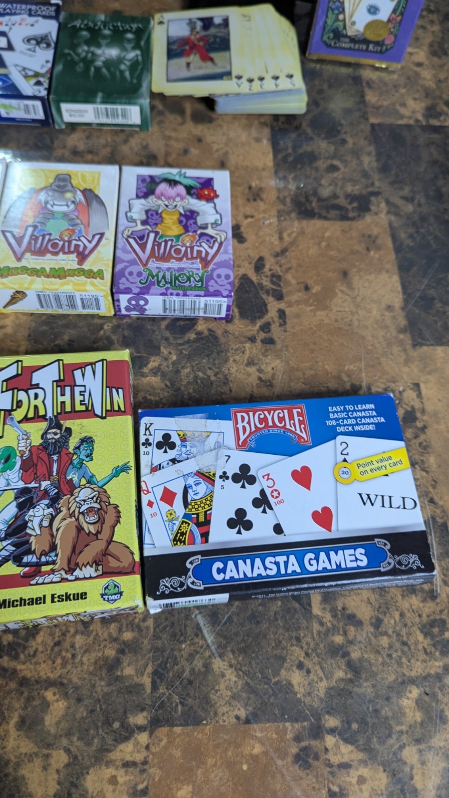 Vintage Card Games And Playing Cards ASSORTED Lot Of 23 – Used To New Condition