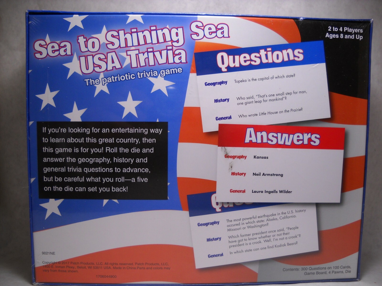Sea To Shining Sea USA Trivia The Patriotic Trivia Game, NEW and Sealed