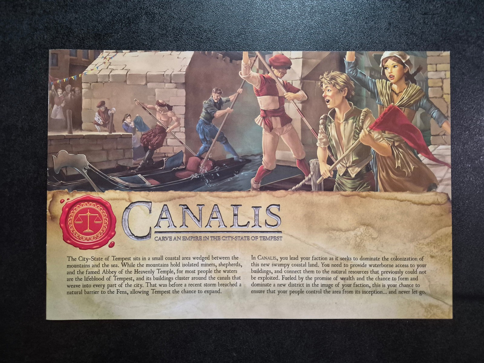 Canalis A Tempest Board Game 2013 Alderac Entertainment Group Open Excellent Cnd