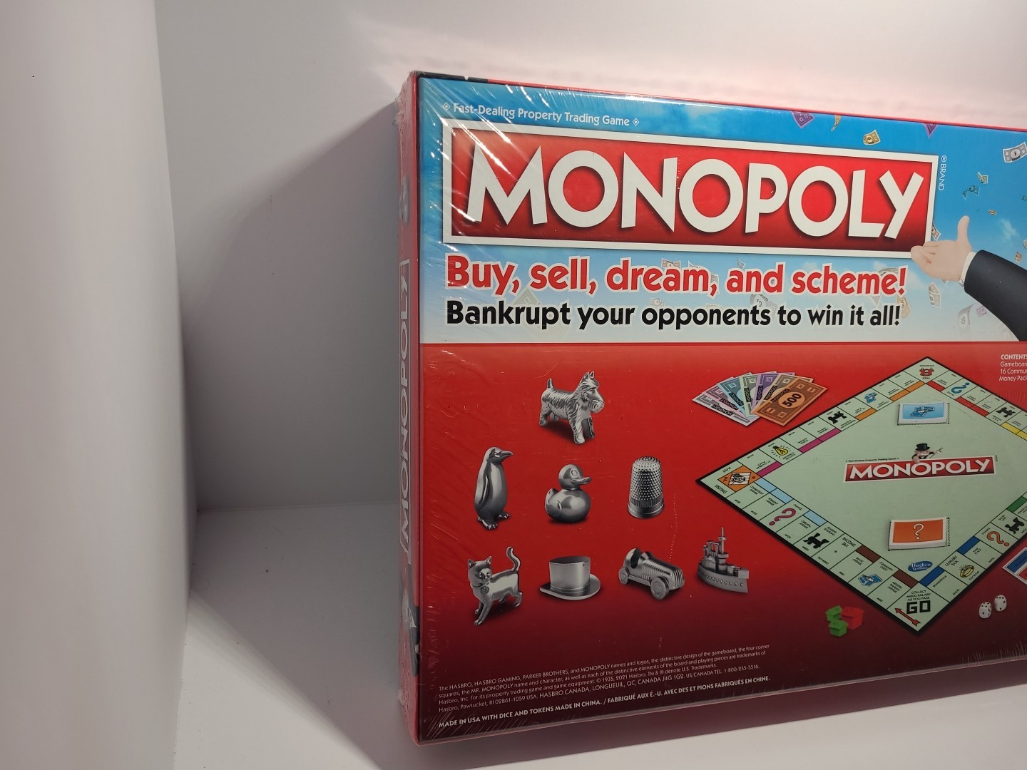 Monopoly Game, Family Board Games Return Of The THIMBLE HASBRO Factory Sealed