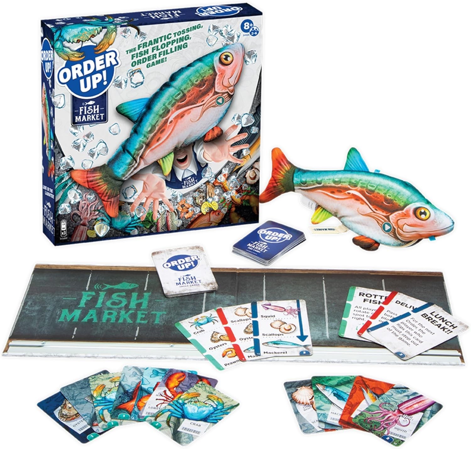 PlayMonster – Order Up! Fish Market – Family Board Game for Kids 8+, FUN, NEW