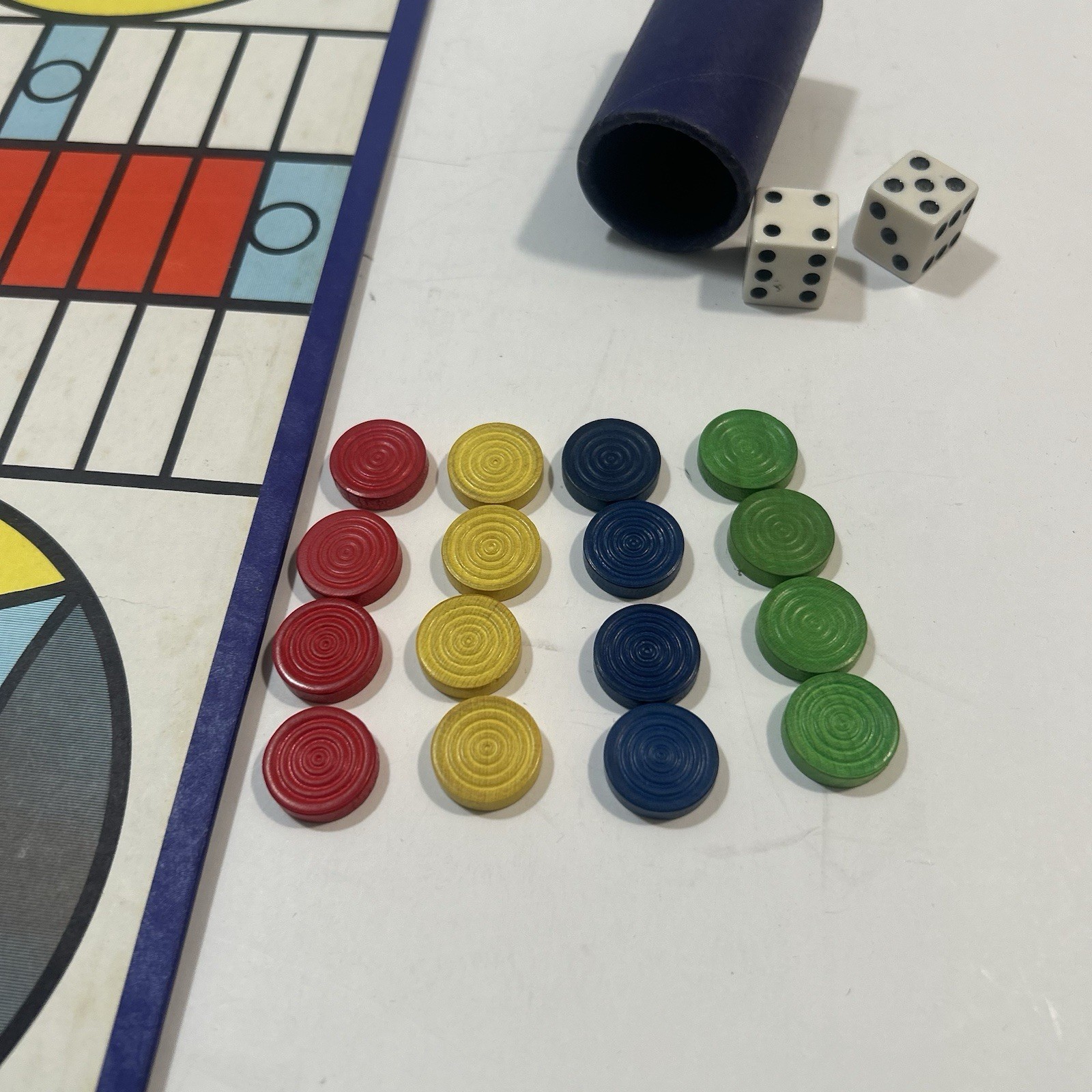 Vintage Parcheesi Backgammon Game of India Popular Edition