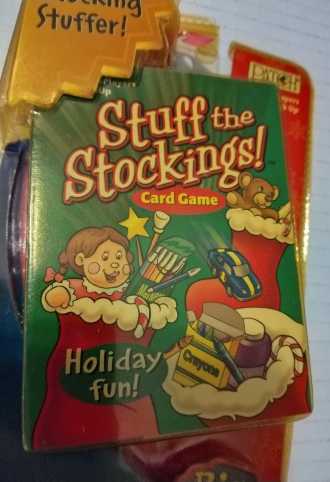 Patch Products 2002 Stuff The Stockings Card Game. Sealed