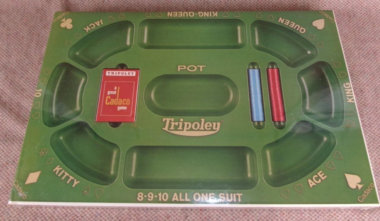 Vintage 1968 Cadaco TRIPOLEY No. 300 Special Edition Game Michigan Rummy Sealed