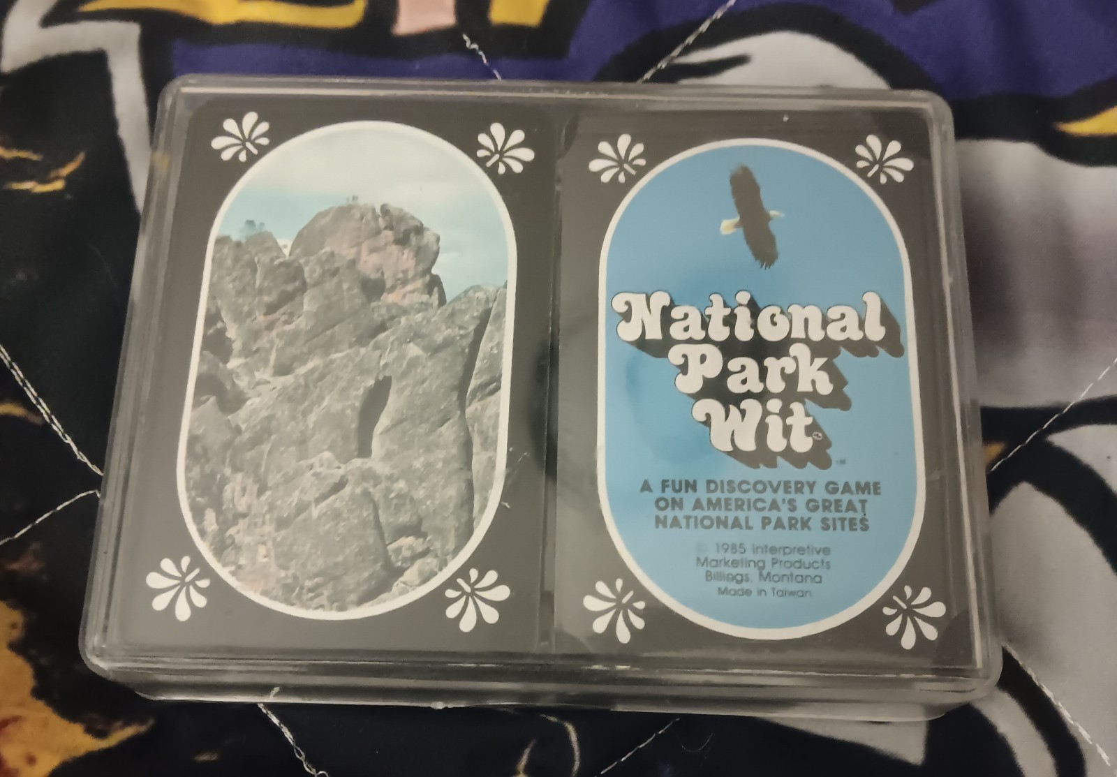 Vintage 1985 National Park Wit Card Game2 Decks in Case