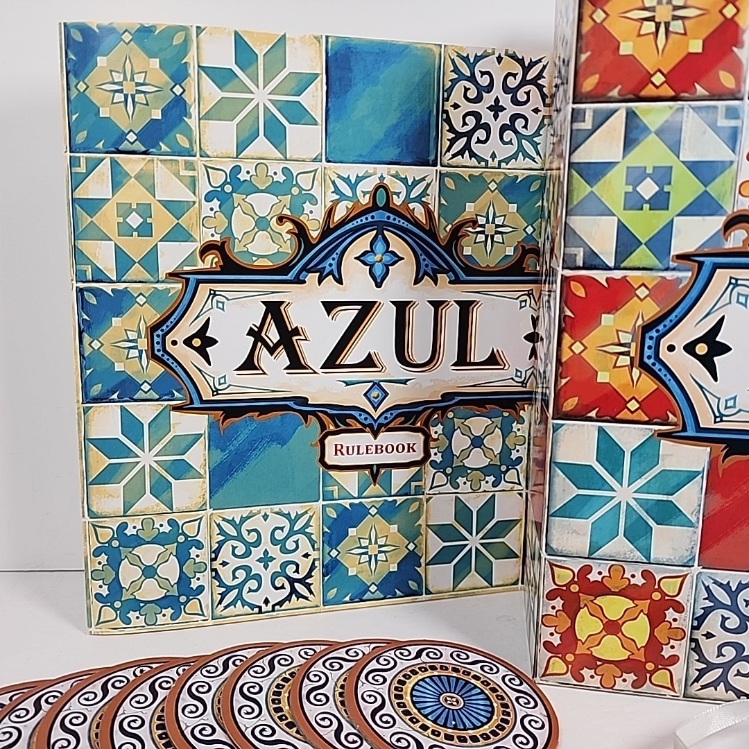 Azul Strategy Board Game 100% Complete Mosaic Tile Placement 2018 Next Move Game