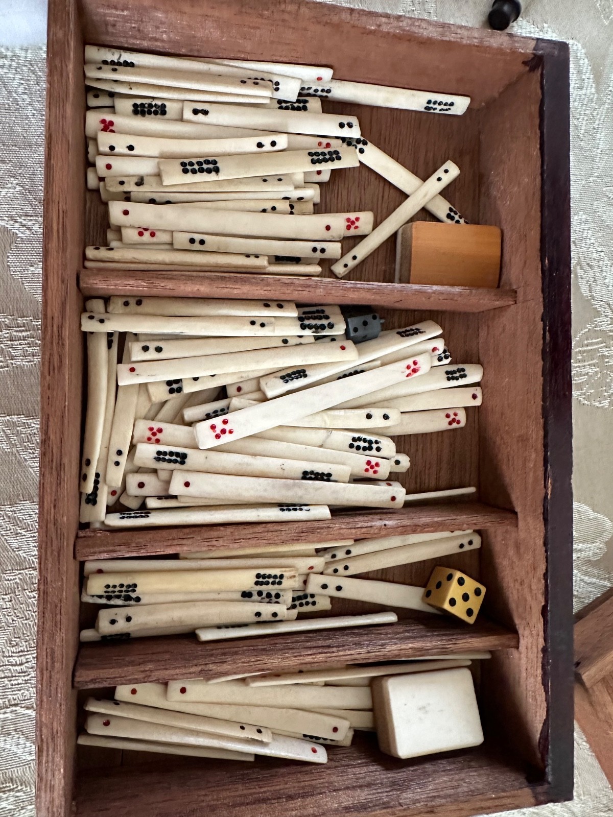 Vintage Mah Jongg Set 1923 Bone and Bamboo