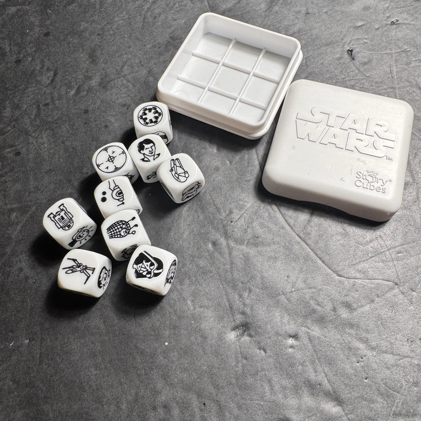 Rory’s Story Cubes Star Wars Dice Game 9 Storytelling Dice w/ Case Lucasfilm