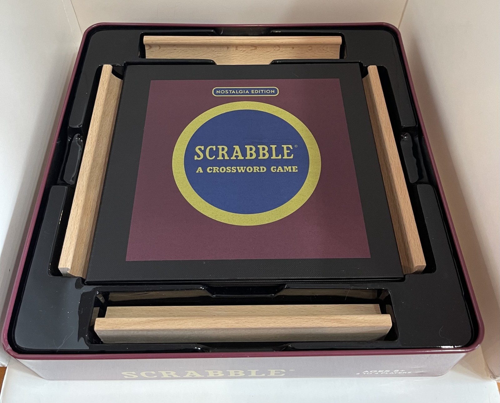 Scrabble Crossword Game Nostalgia Edition from Hasbro in Collector’s Tin EUC