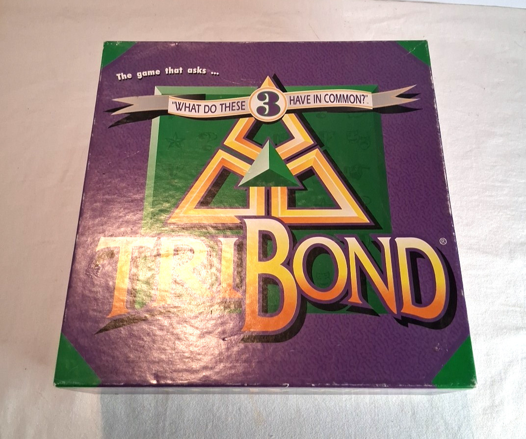 1992 TriBond Family Fun Board Game COMPLETE For Clever Minds VGT Ages 12 and up