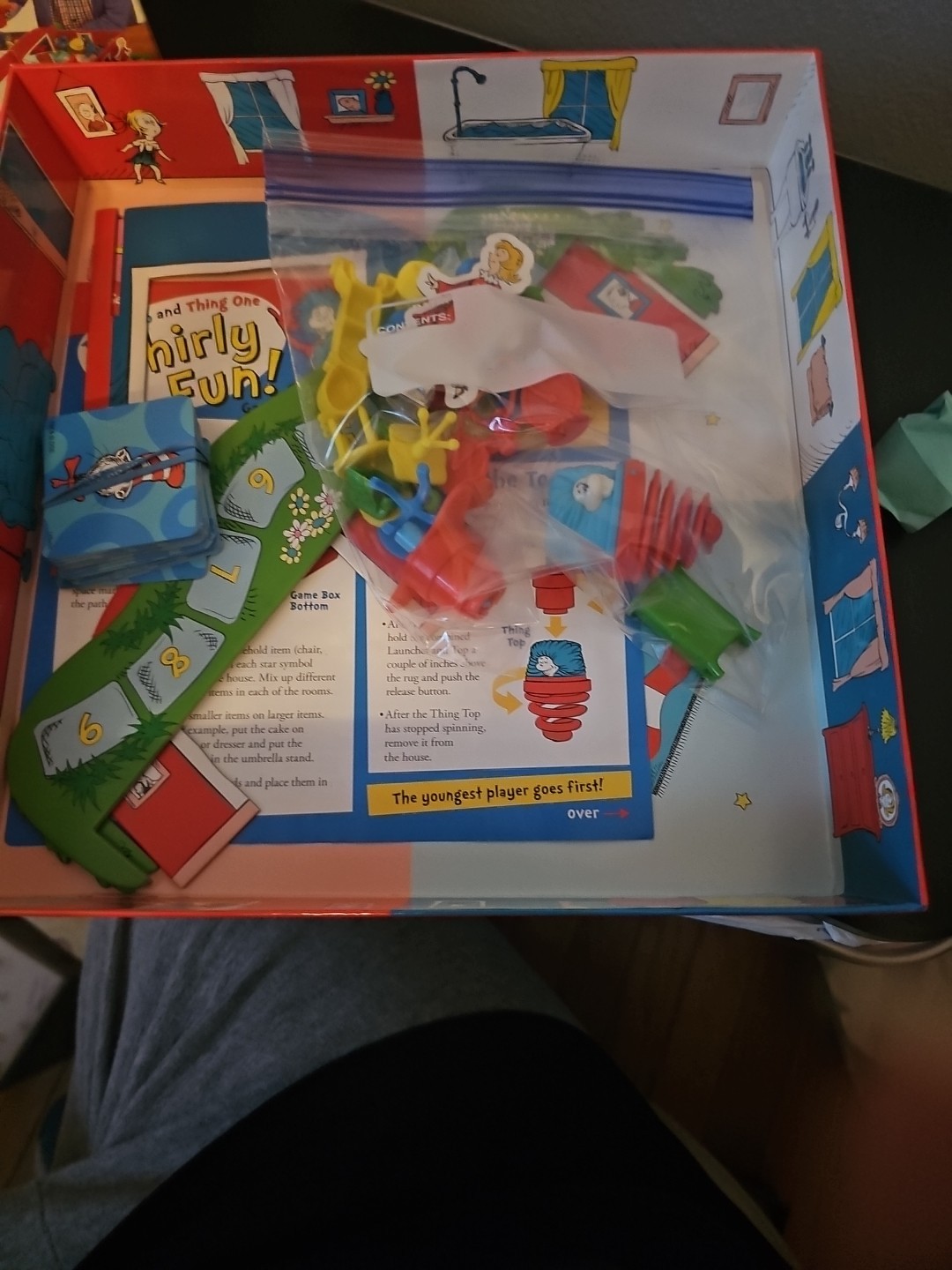 Dr. Seuss Whirly Fun Game COMPLETE Wonder Forge 2016 Kids Family Cat in the Hat