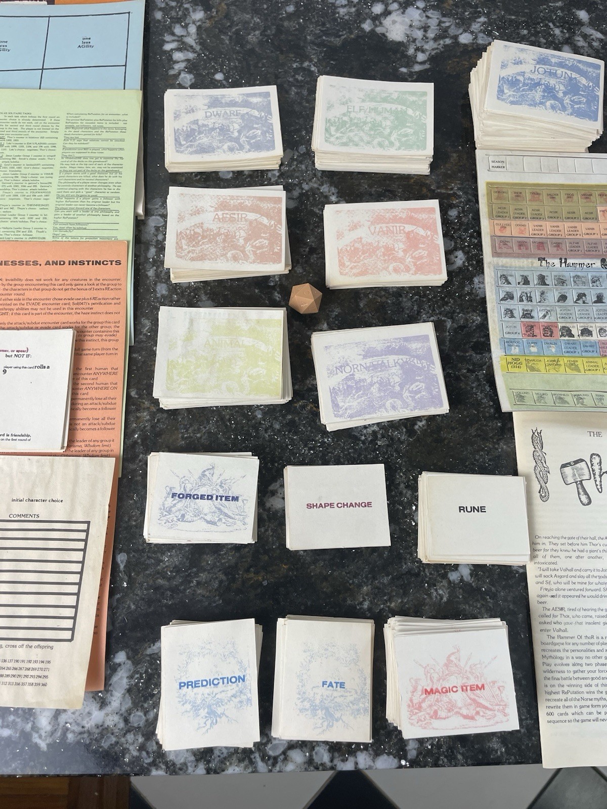 VINTAGE 1980 The Hammer of Thor The Game Of Norse Mythology TABLE TOP RPG