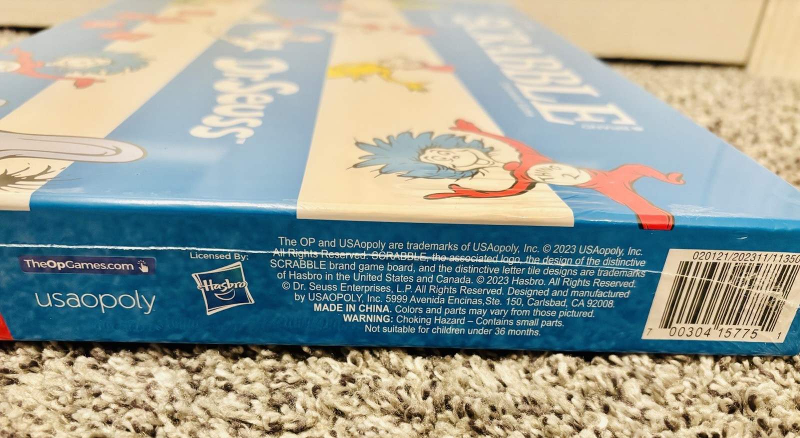 Dr. Seuss Scrabble Board Game USAopoly 2023