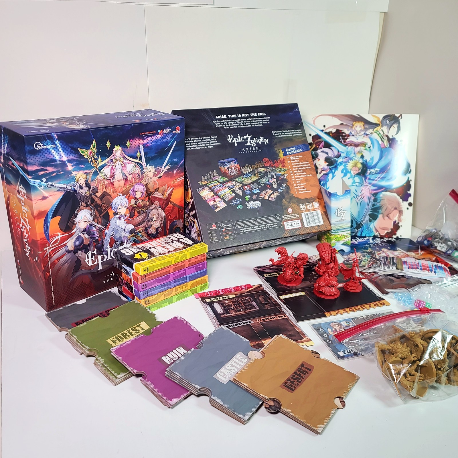 Epic 7 Seven Arise The Board Game Complete Core Box Tabletop Farside Games Anime