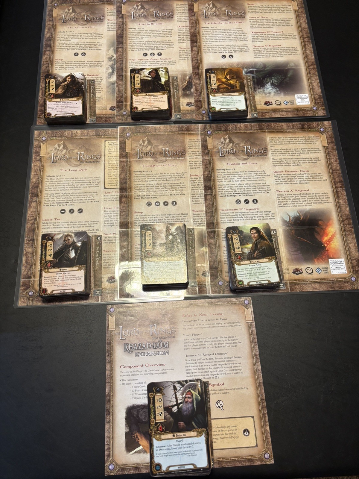 Lord of the Rings LCG – Complete Dwarrowdelf Cycle, Expansion + 6 APs
