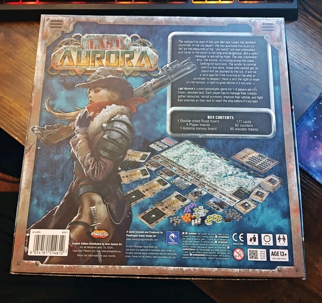 Last Aurora Board Game Frozen Steel Project Athena Exp Plastic Miniatures Promo
