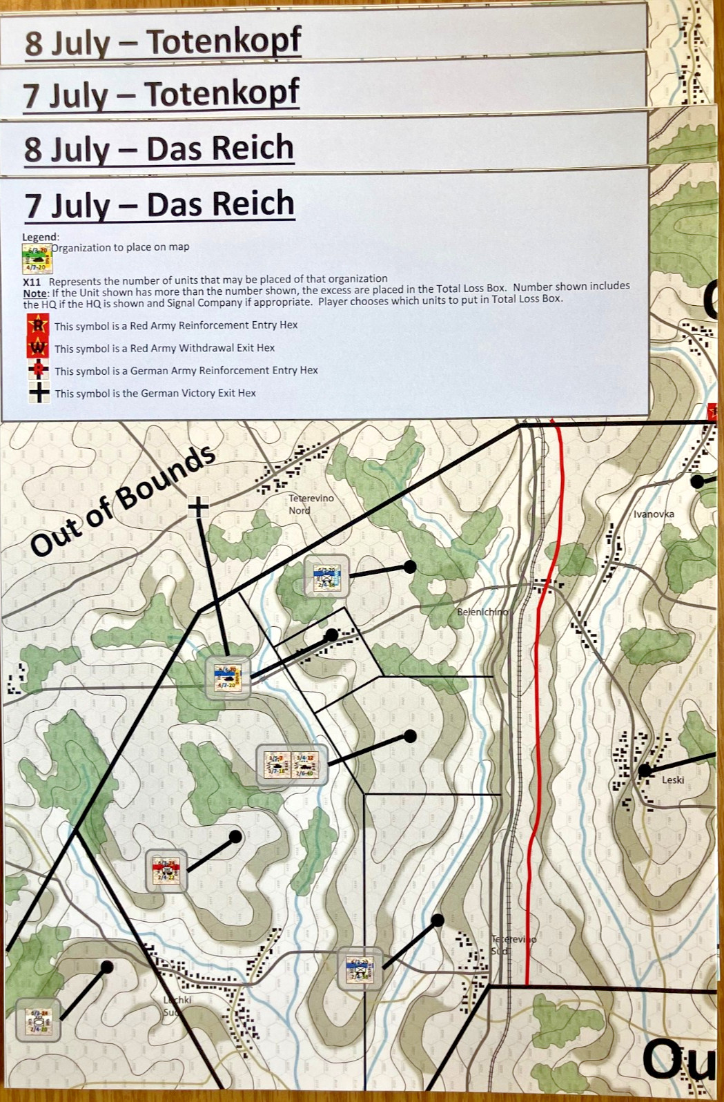Death Ride Kursk: Das Reich (Grognard Simulations, 2015). Open Box