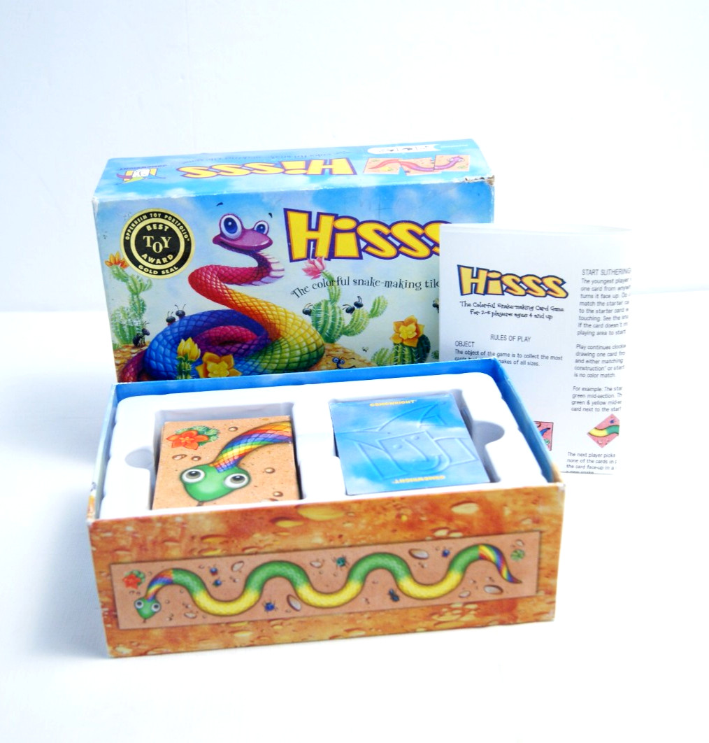 HISSS The Colorful Snake Making Tile Matching Game 2016 Gamewright Complete