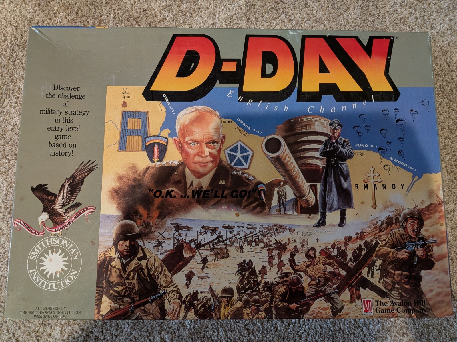 1991 D-Day Board Game By Avalon Hill Smithsonian Institution Age 12 and Up