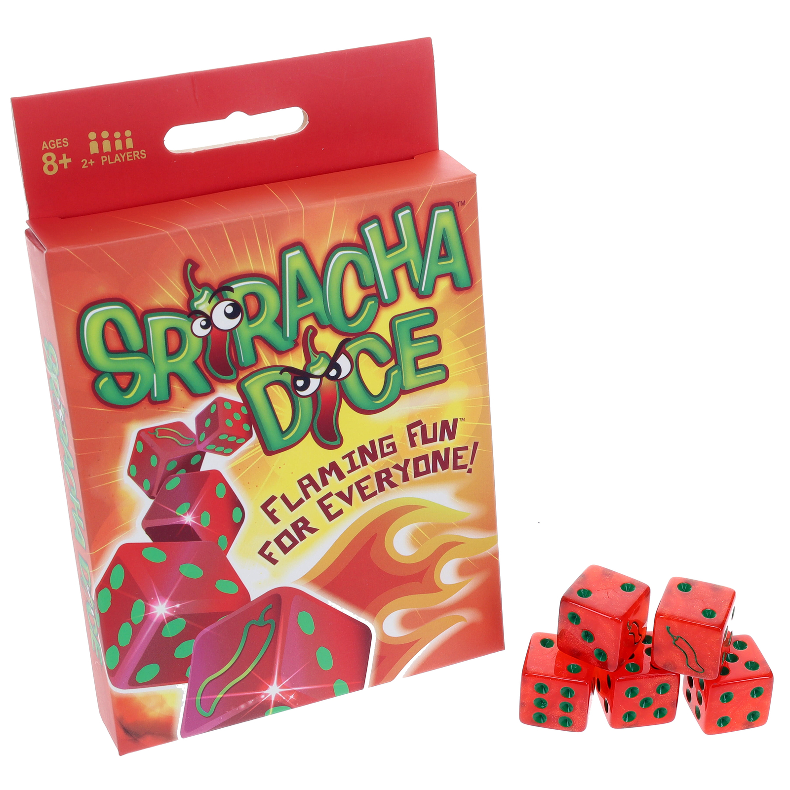 TDC Games Sriracha Dice Game – Flaming Fun for Everyone, Great for Party