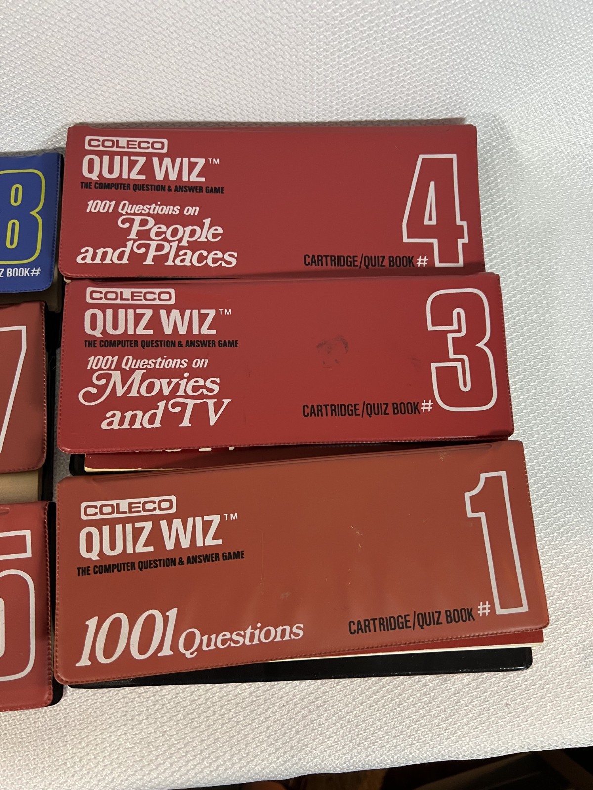 Coleco Quiz Game Computer Answer Game w/ Cartridge + Books 1, 3, 4, 5, 7, 8, 18