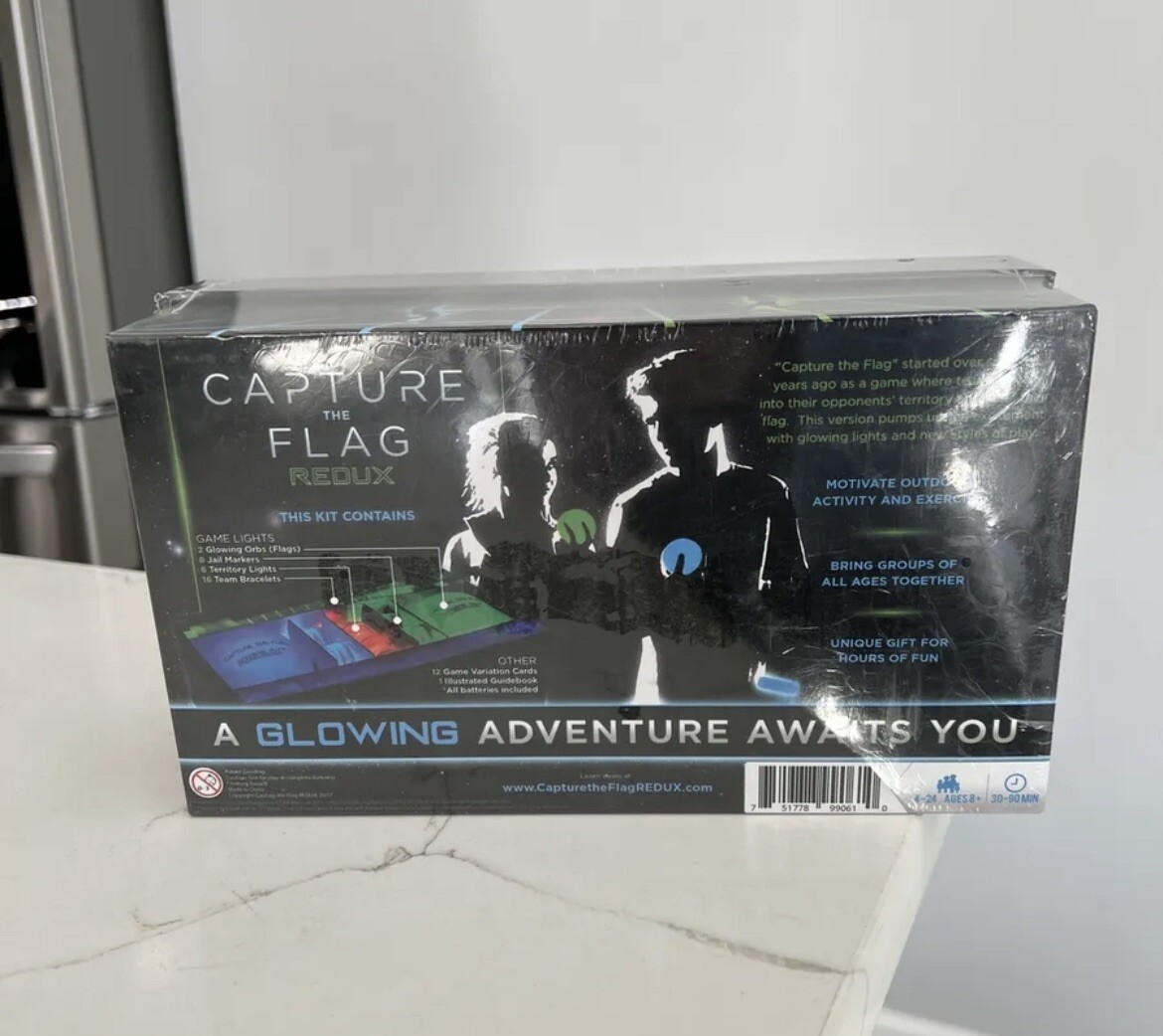 Capture the Flag REDUX: a glow in the dark, light up outdoor game for groups