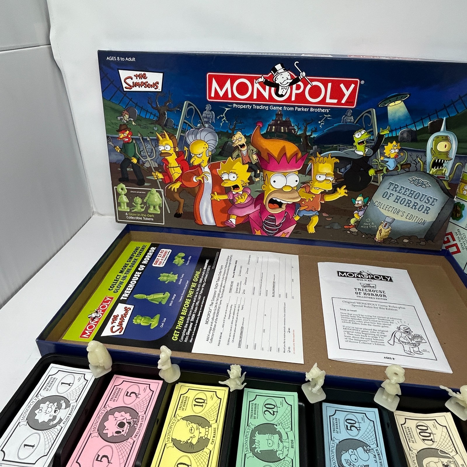 2005 Treehouse Of Horror Monopoly 100% Complete board Game the Simpsons rare