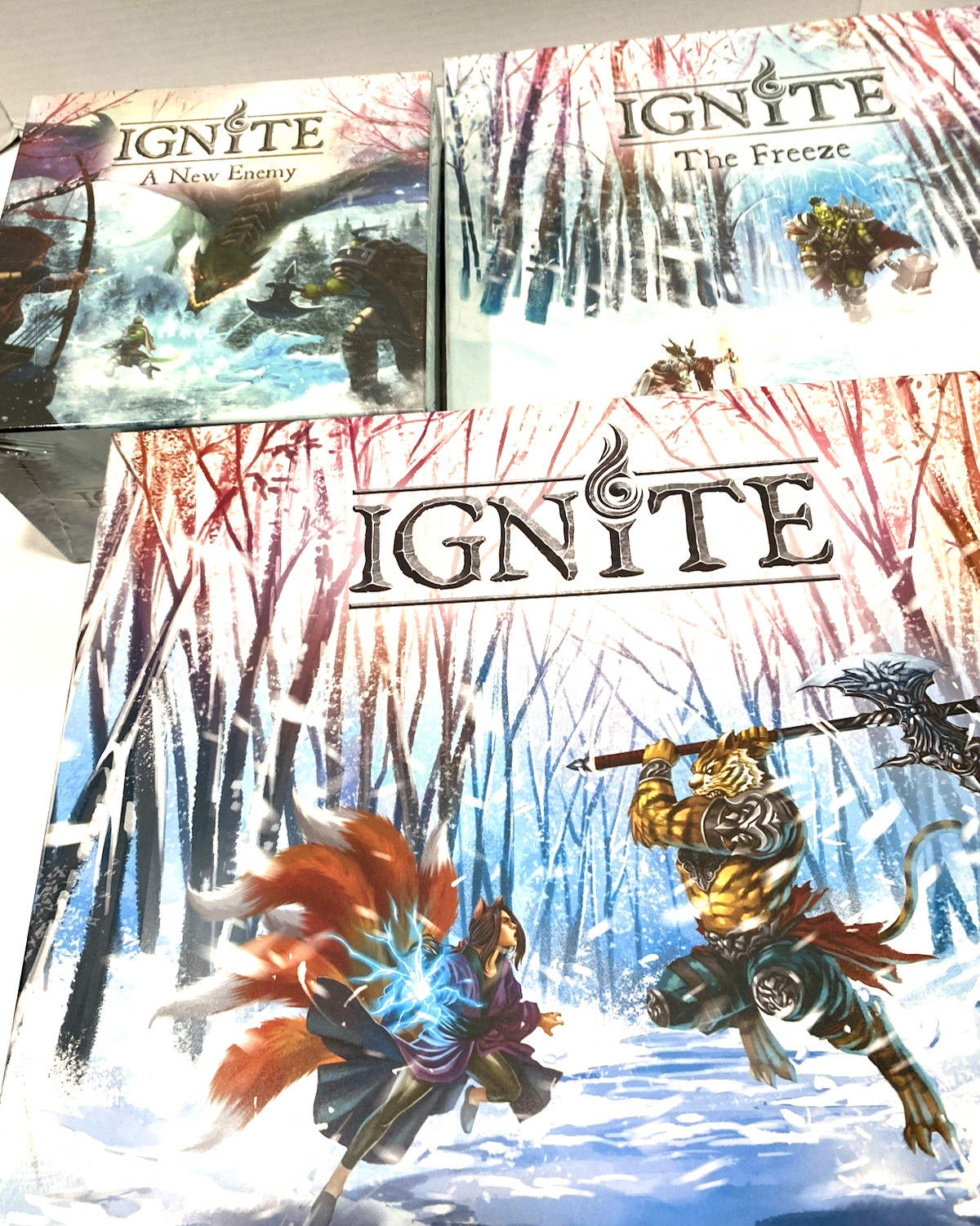 Ignite Board Game With Sealed Kickstarter Edition with all expansions.
