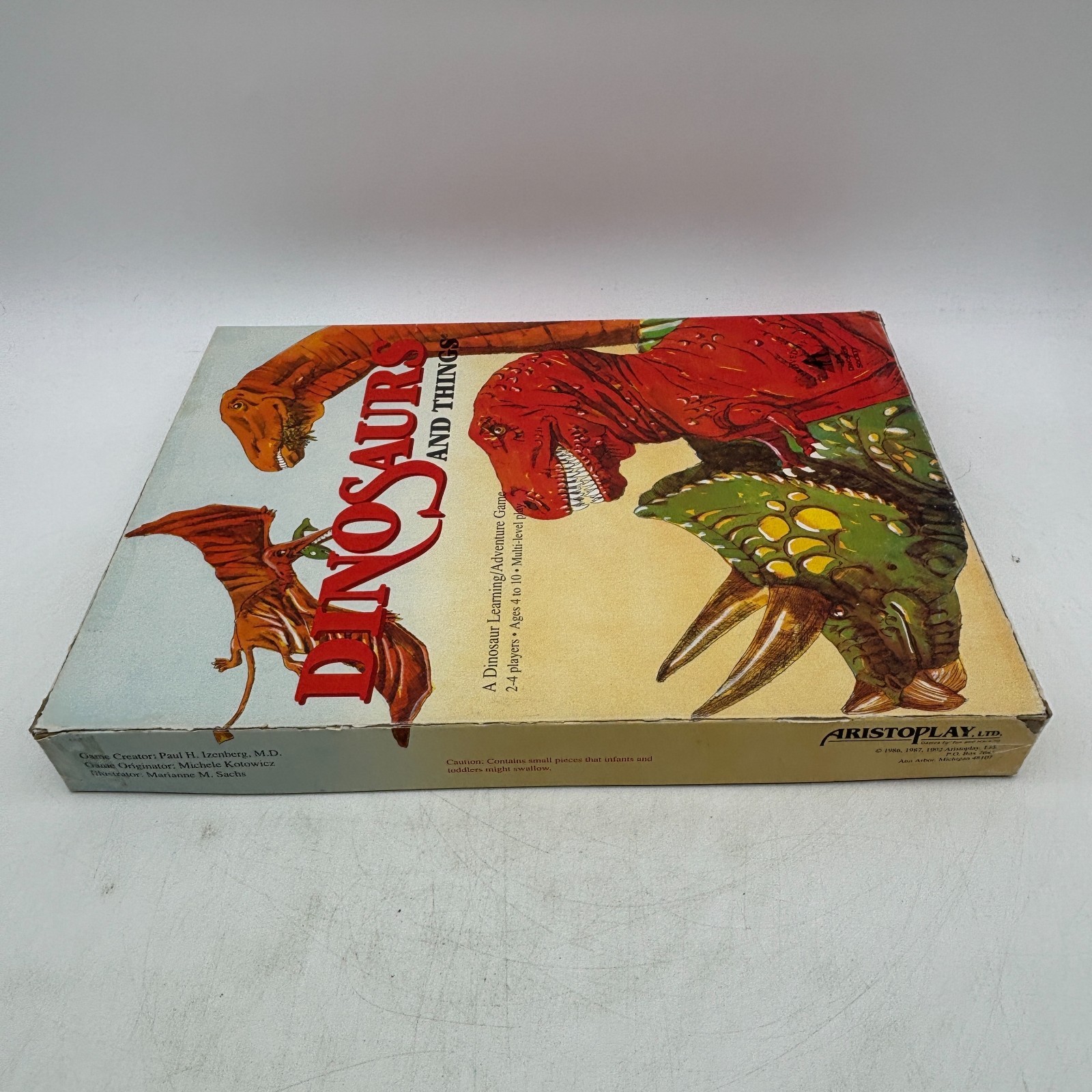 VINTAGE Dinosaurs and Things COMPLETE Aristoplay 1992 Learning Adventure Game