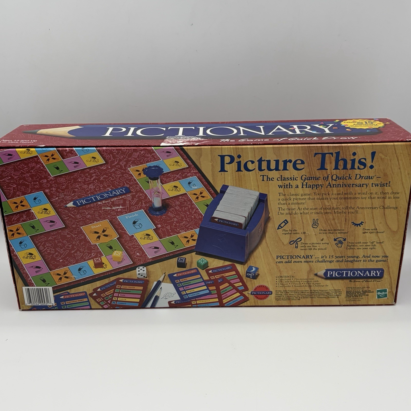 Vintage 2000 Pictionary The Game Of Quick Draw Board Game – 100% Complete