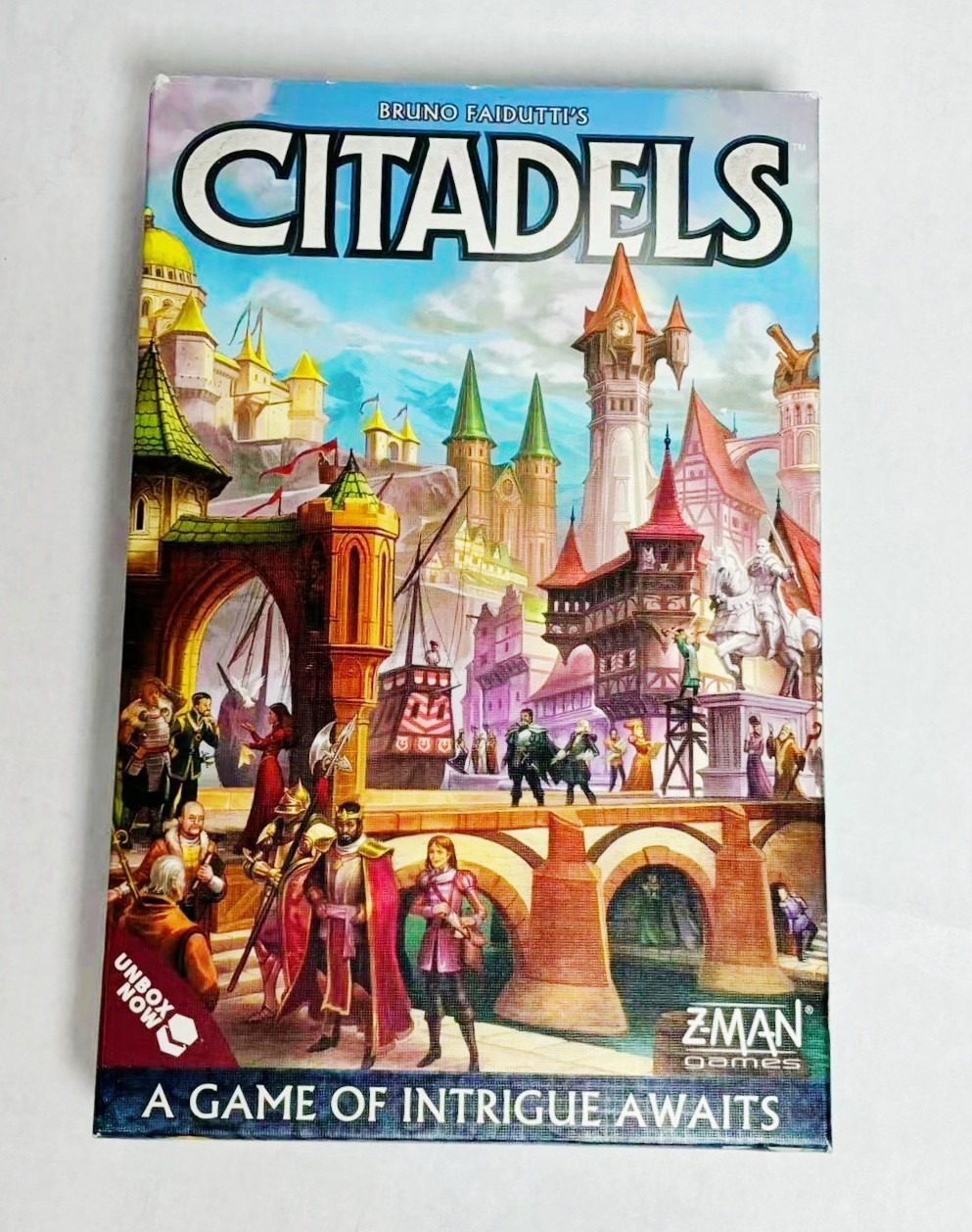 Board Game Bundle Lot of 5 Catan Duel Citadels Chess Checkers Go Game Complete