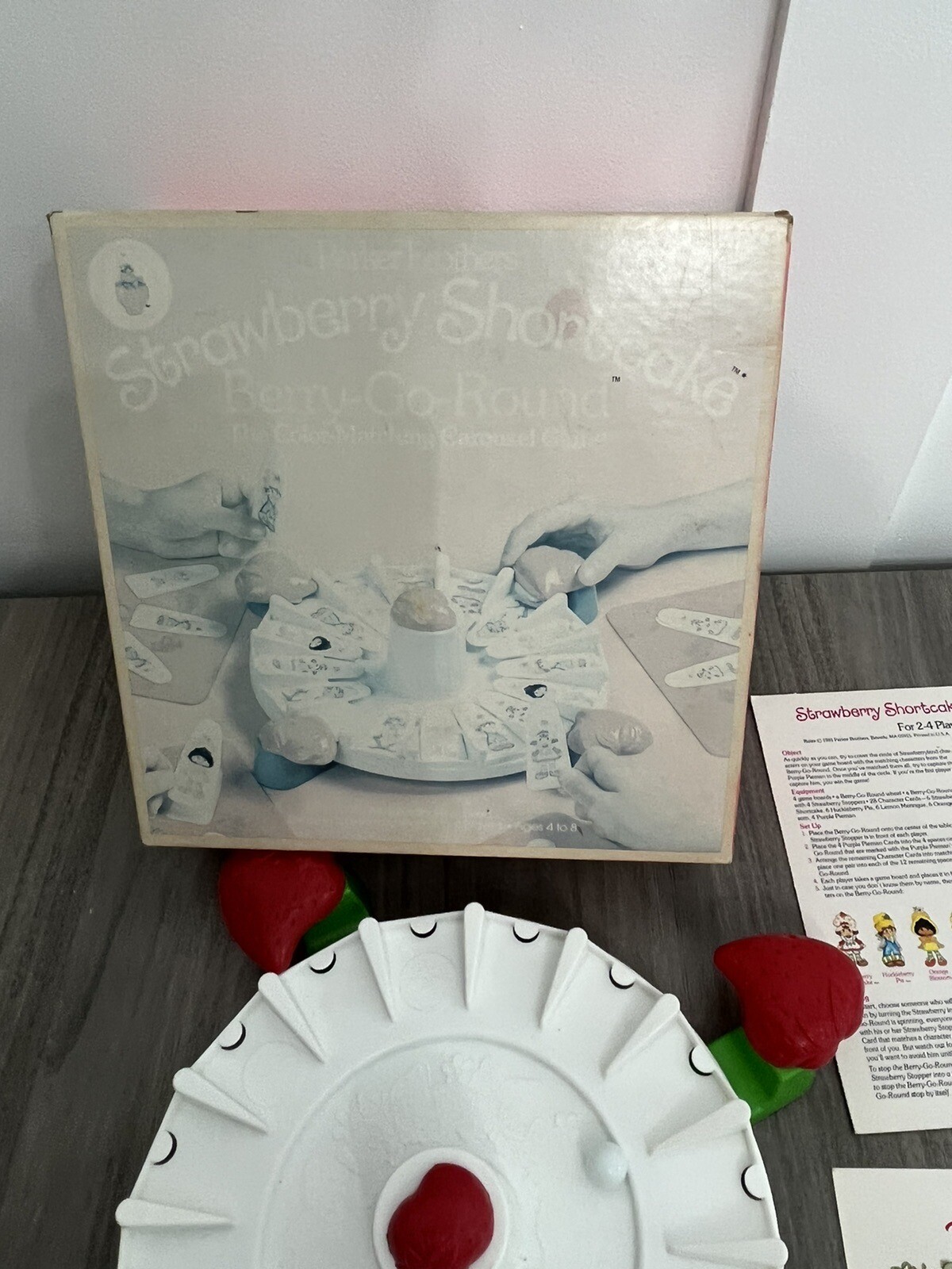 1981 Strawberry Shortcake Berry Go Round Vintage Board Game Parker Brothers
