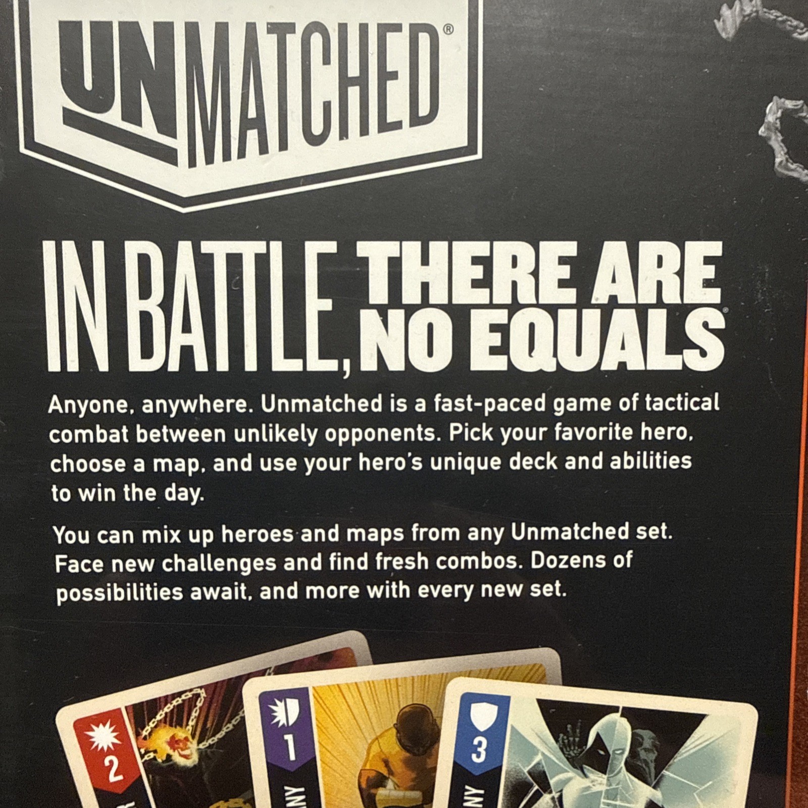 Unmatched Marvel Redemption Row Board Game Moon knight Ghost Rider & Luke Cage