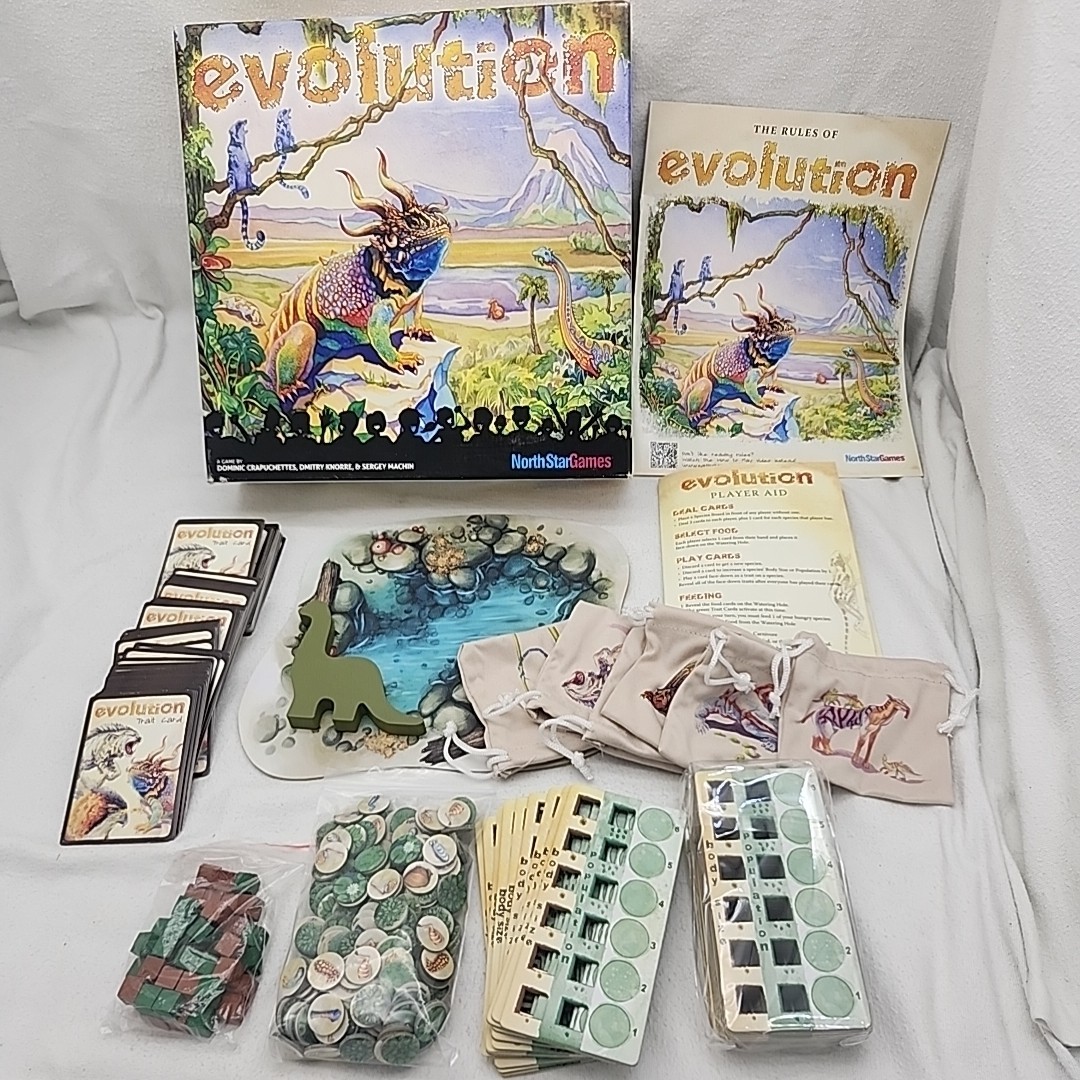 Game Evolution North Star Games Board 2015 Develop And Adapt Species Complete