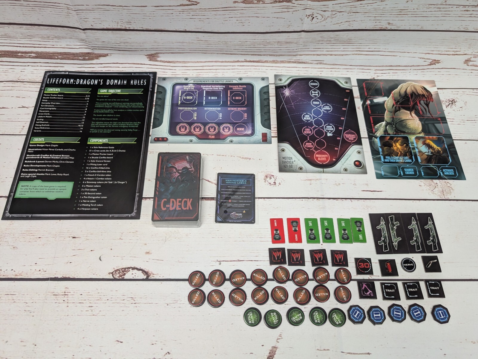 Hall or Nothing Lifeform Alien Board Game Base Dragons Domain 13th Passenger Mat