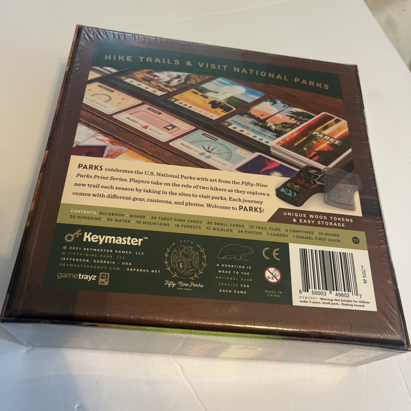 Keymaster Games 59 National Parks Board Game New Sealed KYM0501